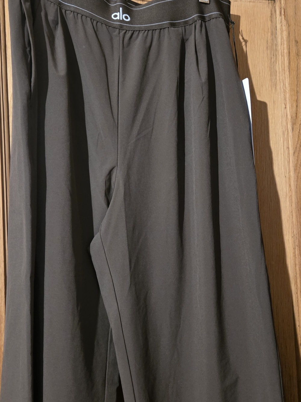 ALO Yoga BROWN Wide-Leg Track Pants